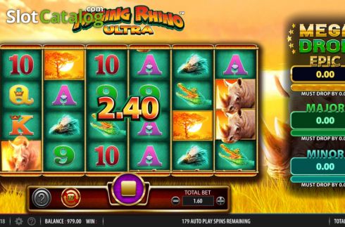 Οθόνη3. Raging Rhino Ultra Κουλοχέρης 