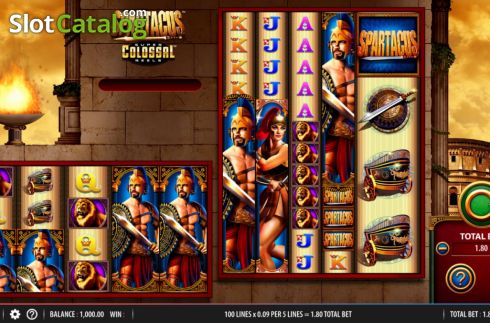 Οθόνη3. Spartacus Super Colossal Reels Κουλοχέρης