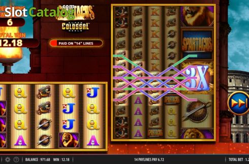 Οθόνη8. Spartacus Super Colossal Reels Κουλοχέρης