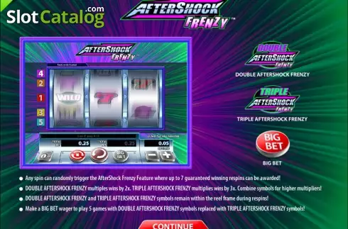 Οθόνη3. AfterShock Frenzy Hi-Volatility Κουλοχέρης
