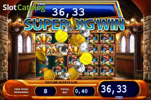 Super Big Win οθόνη. Bier Haus Κουλοχέρης