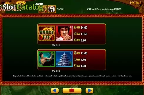 Οθόνη7. Bruce Lee Dragon's Tale Κουλοχέρης