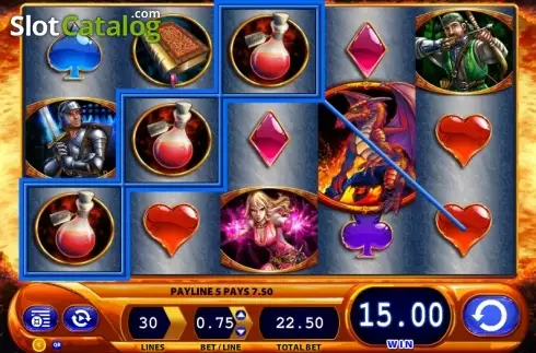 Οθόνη7. Dragon's Inferno Κουλοχέρης