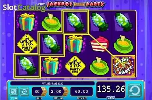 Οθόνη3. Jackpot Block Party Κουλοχέρης 