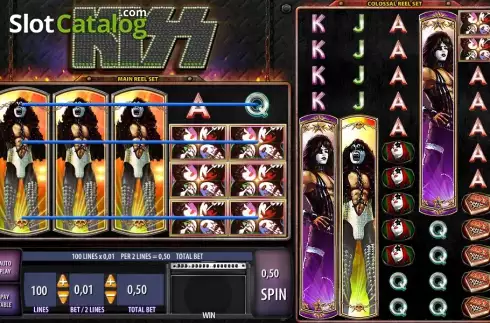 Win screen. KISS: Shout it Out Loud! Κουλοχέρης