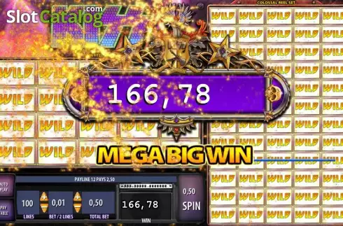 Mega Big Win οθόνη. KISS: Shout it Out Loud! Κουλοχέρης