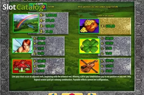 Οθόνη7. Leprechaun's Fortune (WMS) Κουλοχέρης 