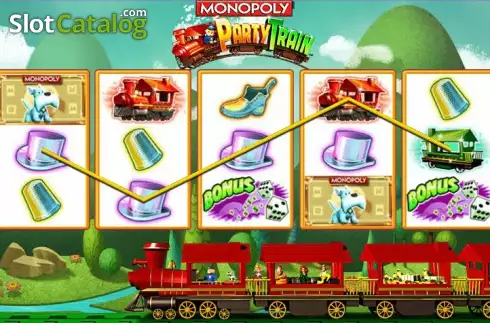 Οθόνη2. MONOPOLY Party Train Κουλοχέρης