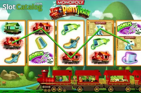Οθόνη3. MONOPOLY Party Train Κουλοχέρης