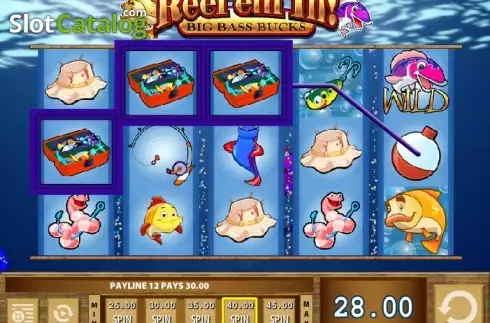 Οθόνη5. Reel 'em In! Big Bass Bucks Κουλοχέρης
