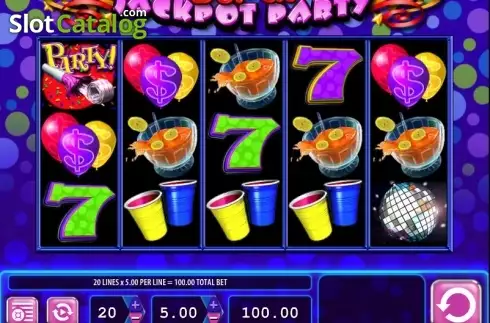 Οθόνη2. Super Jackpot Party Κουλοχέρης 