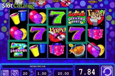 Οθόνη3. Super Jackpot Party Κουλοχέρης 