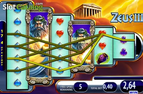 Μπόνους παιχνίδι. Zeus III Κουλοχέρης