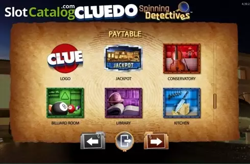 Οθόνη5. CLUEDO Spinning Detectives Κουλοχέρης 