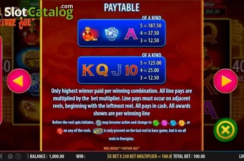 Οθόνη3. Reel Riches Fortune Age Κουλοχέρης
