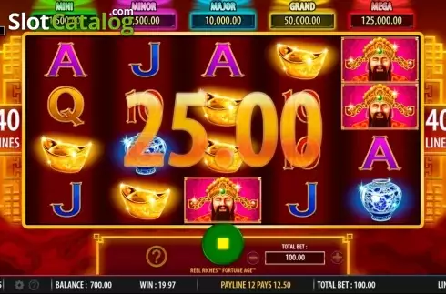 Οθόνη7. Reel Riches Fortune Age Κουλοχέρης
