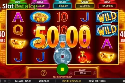 Οθόνη8. Reel Riches Fortune Age Κουλοχέρης