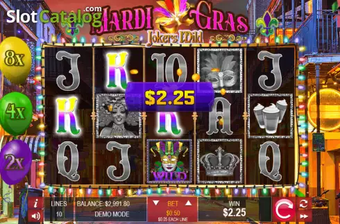 Οθόνη4. Mardi Gras (Wager Gaming) Κουλοχέρης