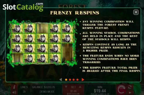 Οθόνη6. Forest Frenzy (Wager Gaming) Κουλοχέρης