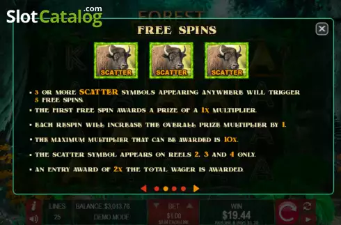Οθόνη7. Forest Frenzy (Wager Gaming) Κουλοχέρης