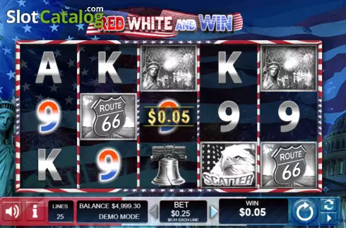 Οθόνη3. Red White and Win (Wager Gaming) Κουλοχέρης