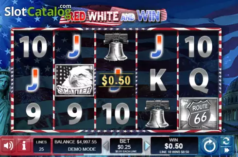 Οθόνη4. Red White and Win (Wager Gaming) Κουλοχέρης