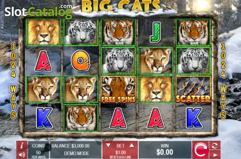 Οθόνη2. Big Cats Κουλοχέρης