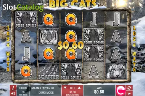 Οθόνη3. Big Cats Κουλοχέρης