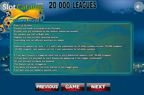 Οθόνη3. 20000 Leagues Κουλοχέρης