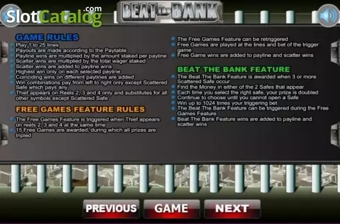 Οθόνη3. Beat The Bank Κουλοχέρης