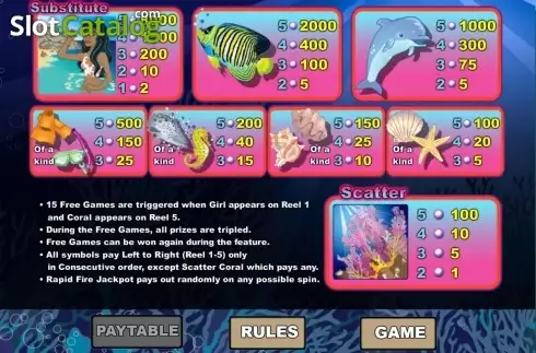 Οθόνη2. Coral Cash (Wager Gaming) Κουλοχέρης