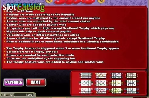 Οθόνη4. Sumo (Wager Gaming) Κουλοχέρης