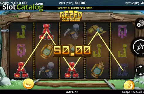 Οθόνη3. Geppo the Gold Digger Κουλοχέρης