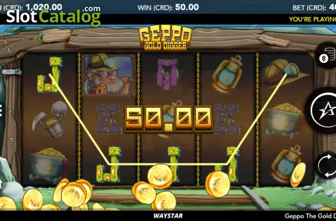 Οθόνη4. Geppo the Gold Digger Κουλοχέρης