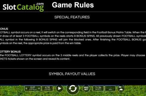 Οθόνη7. Football Mania (Wazdan) Κουλοχέρης 