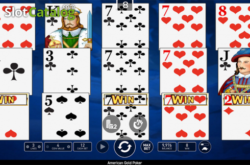 Οθόνη5. American Poker Gold (Wazdan) Κουλοχέρης