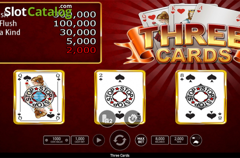 Οθόνη3. Three Cards Poker (Wazdan) Κουλοχέρης