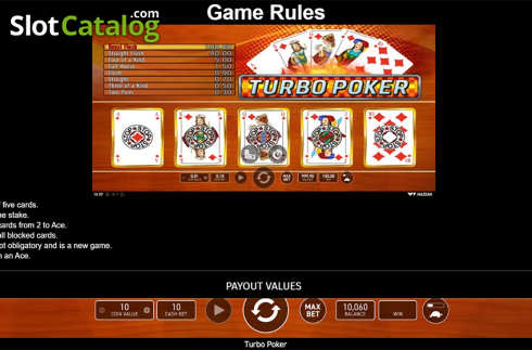 Οθόνη8. Turbo Poker Κουλοχέρης