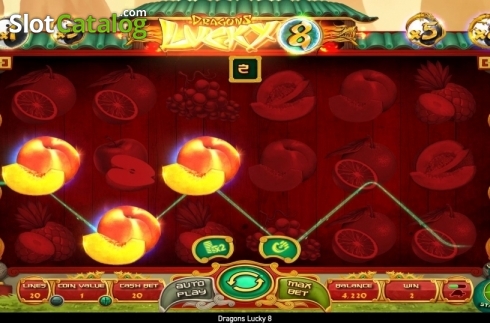 Οθόνη4. Dragons Lucky 8 Κουλοχέρης