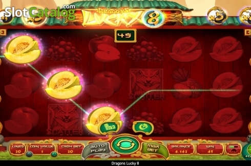 Οθόνη5. Dragons Lucky 8 Κουλοχέρης
