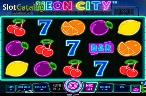 Οθόνη3. Neon City Κουλοχέρης