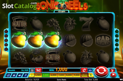 Οθόνη5. Sonic Reels Κουλοχέρης