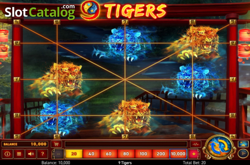 Οθόνη2. 9 Tigers Κουλοχέρης
