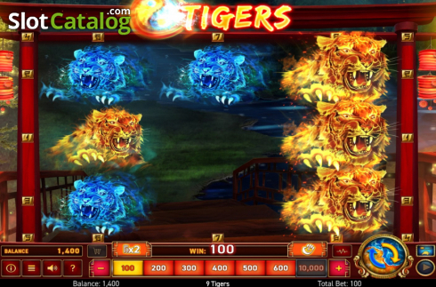 Οθόνη3. 9 Tigers Κουλοχέρης