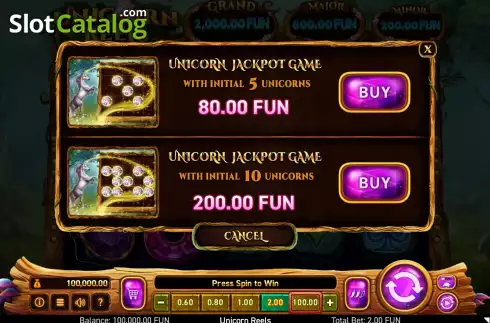 Οθόνη8. Unicorn Reels Κουλοχέρης
