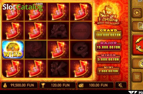 Οθόνη4. Sun of Fortune Κουλοχέρης