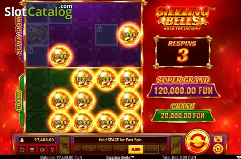Οθόνη8. Sizzling Bells Κουλοχέρης
