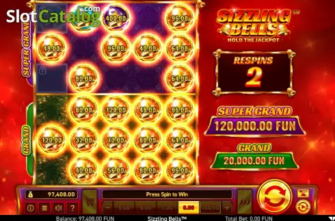 Οθόνη9. Sizzling Bells Κουλοχέρης
