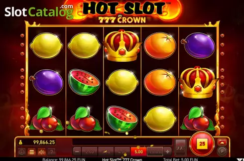 Οθόνη5. Hot Slot 777 Crown Κουλοχέρης