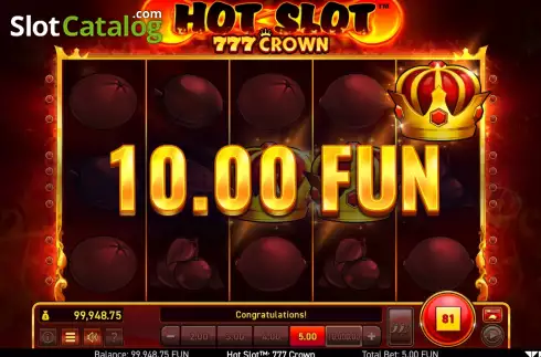 Οθόνη8. Hot Slot 777 Crown Κουλοχέρης